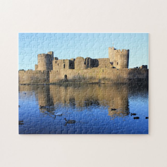 Caerphilly Schloss-Puzzlespiel (Horizontal)