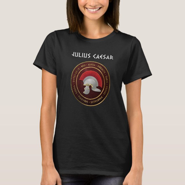 Caesar Battles of Ancient Roman History T-Shirt (Vorderseite)
