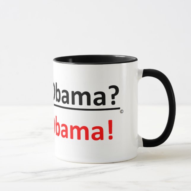 Caesar Obama oder Seizer Obama Kaffee-Tasse Tasse (Rechts)