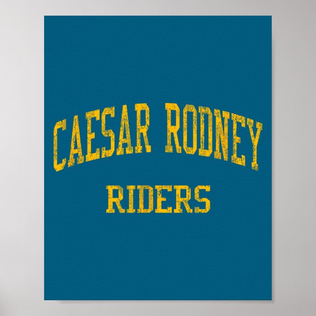 Caesar Rodney High School Hs Kunstwerke Poster (Vorne)