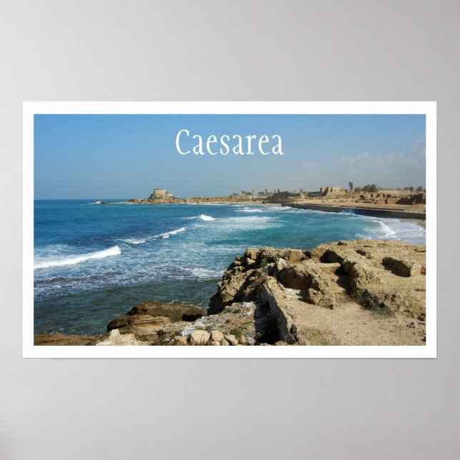 Caesarea Beach, Caesarea, Israel Poster (Vorne)