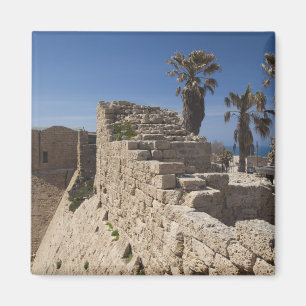 Caesarea ruins of port built by Herod the Great Magnet