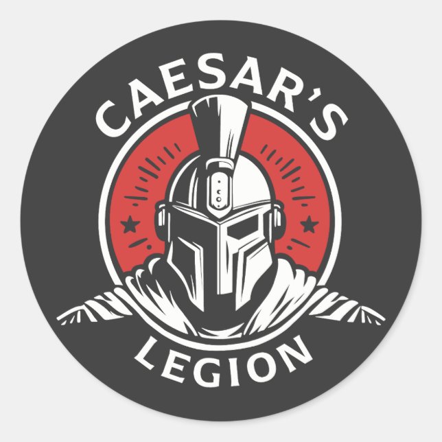 Caesars Legion New Vegas Fallout Runder Aufkleber (Vorderseite)