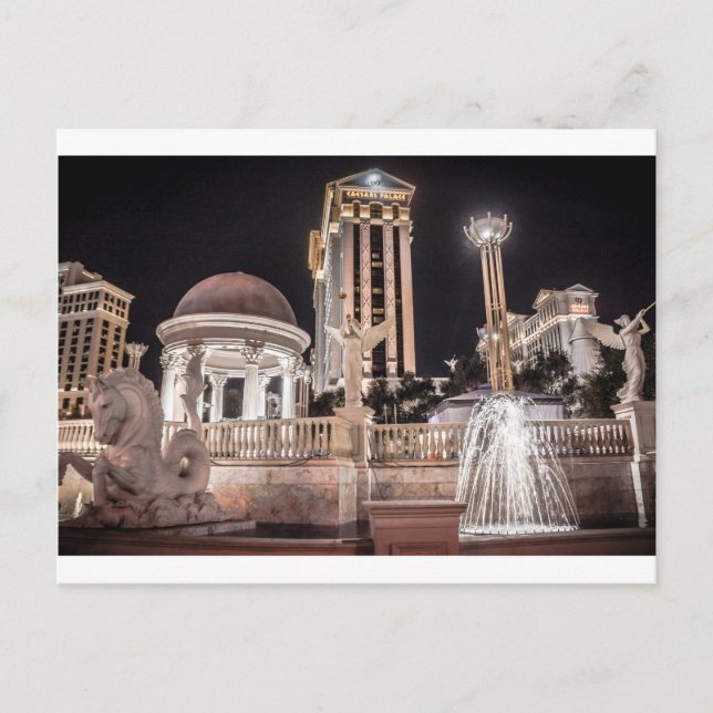 Caesar's Palace Las Vegas Nevada Hotel-Stadt Postkarte (Vorderseite)