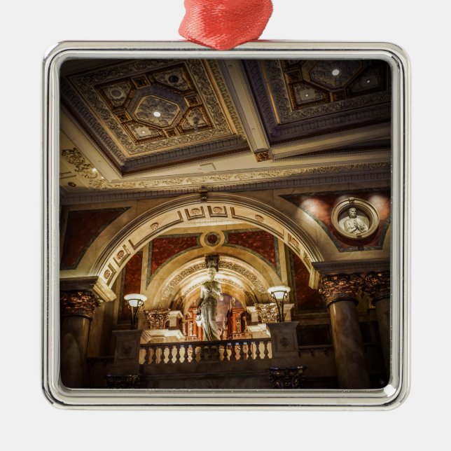 Caesars Palace Las Vegas Silbernes Ornament (Vorne)