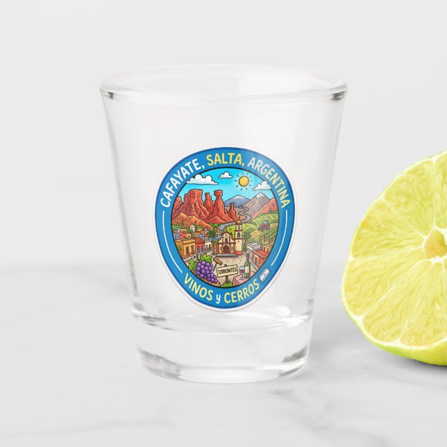 Cafayate Argentinien Schnapsglas (Vorderseite)