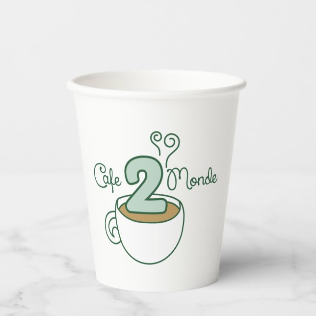 Café 2 Monde Coffee Cup Pappbecher (Vorderseite)