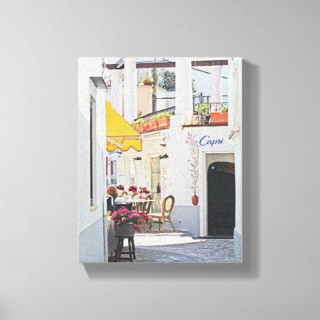 Café Al Porto Leinwanddruck (Vorderseite)