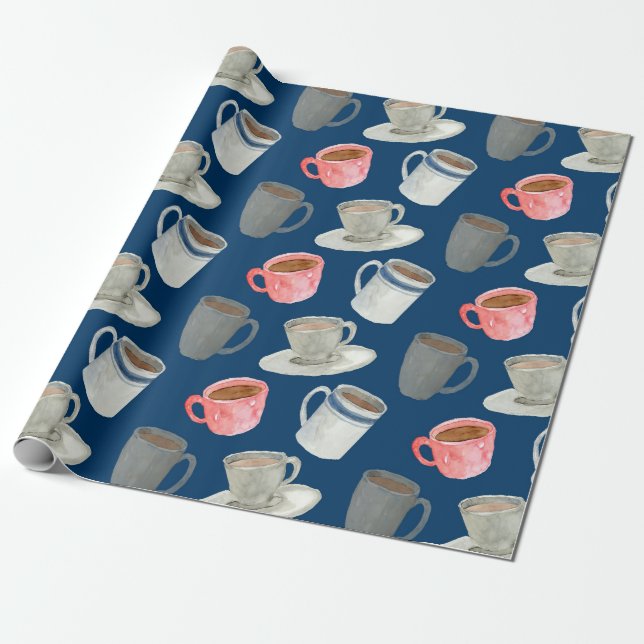 Café-Atmosphäre Geschenkpapier (Ungerollt)