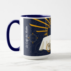 Café au Lait Dekor Pariser Bistro Personalisiert Tasse