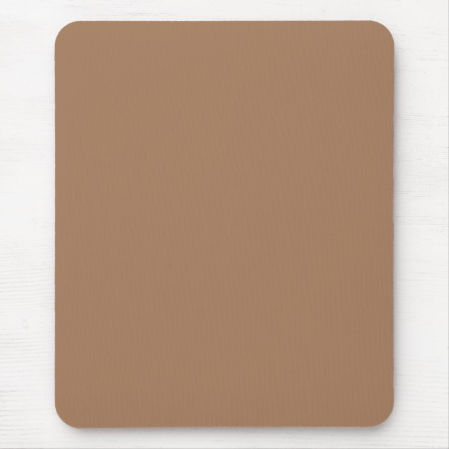 Café au lait (einfarbig)  mousepad (Vorne)