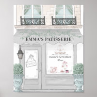 Café Bakery Patisserie Grau Hintergrund