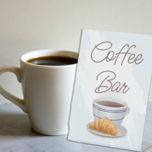 Café Bar Brautparty Sockelschild