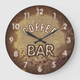 Café Bar Große Wanduhr