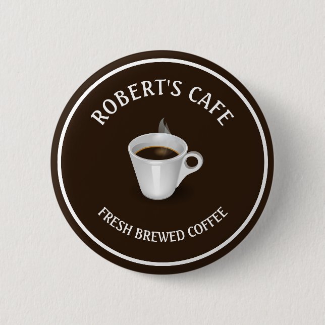 Café Barista Custom Button (Vorderseite)