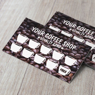 Café Beans Photographie Cartes de fidélité au c