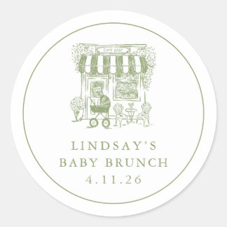 Cafe Bebe Baby Brunch Aufkleber