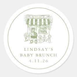 Cafe Bebe Baby Brunch Sticker