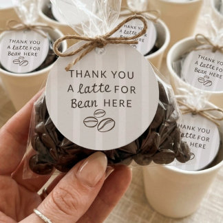 Cafe Bebe Baby Shower Dankeschön Favor Tag Geschenkanhänger