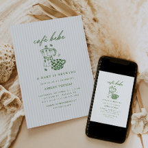 Cafe Bebe Baby Shower | Grünes & Blaues Baby ist u