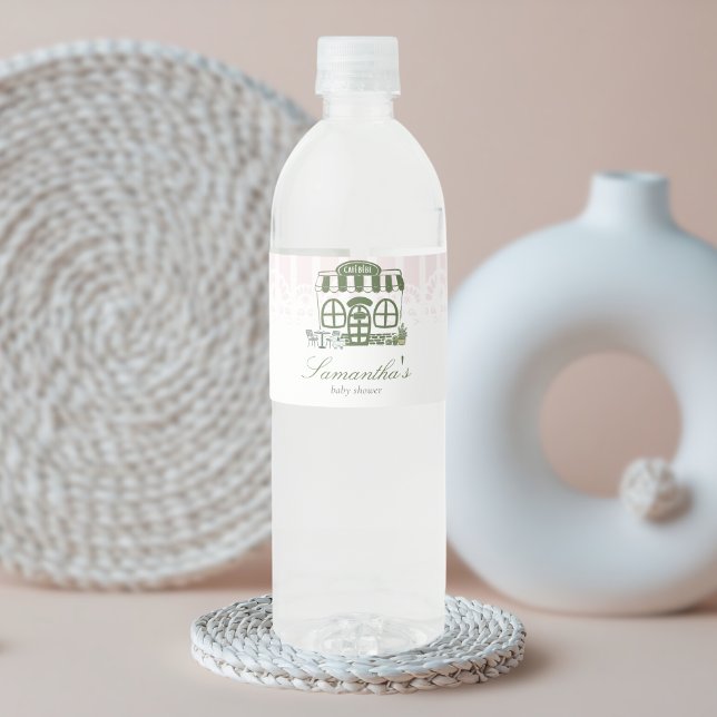 Cafe Bebe Coffee Baby Shower (Baby is Brewing Coffee Cafe Bebe Baby Shower Bottle Label)