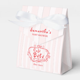 Café Bébé Französisch Moderne Pink Red Girl Baby D Geschenkschachtel