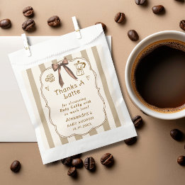 Cafe Bebe French Coffee Shop Baby Shower Favors Geschenktütchen
