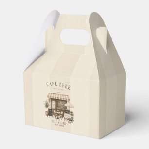 Cafe bebe geschlechtsneutrale braune Babyparty Geschenkschachtel