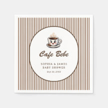 Cafe Bebe süße gestreifte Babyparty-Brunch
