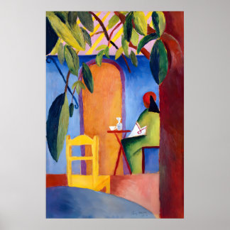 Café Bliss August Macke Impression d'art Allemand