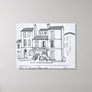 Café Bonaparte on Rue du General Bonaparte Leinwanddruck