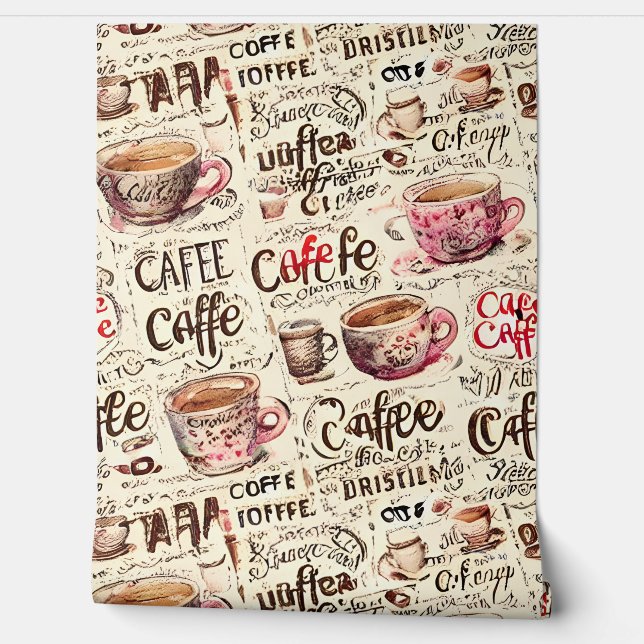 Café boutique Papier peint (Déroulement)
