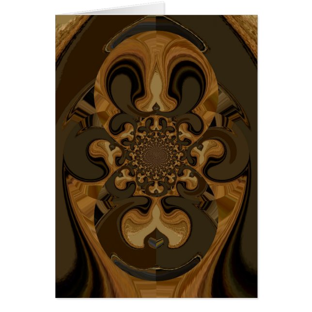 Café Brown Flux Kaleidoscope Art Imprimer (Devant)