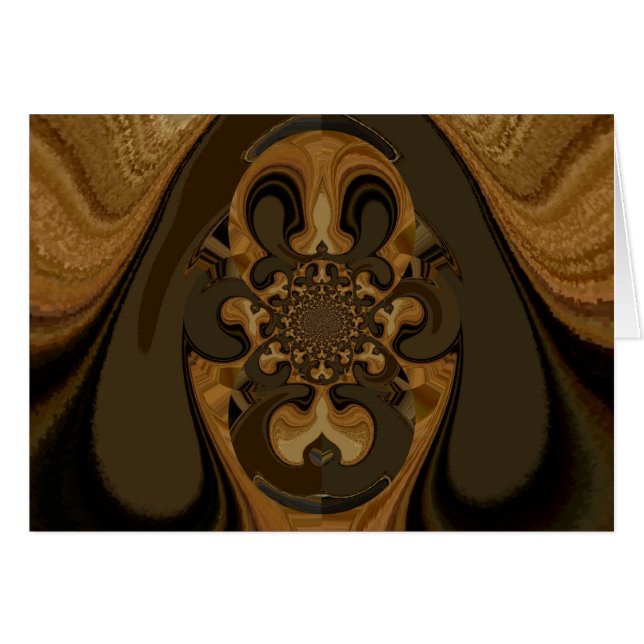 Café Brown Flux Kaleidoscope Art Imprimer (Devant horizontal)