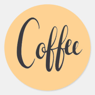 Café-Café-Café-Geschäft für Kaffee Runder Aufkleber