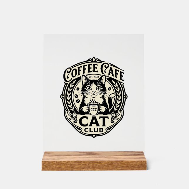 Café Café Chat Drôle Chat Graphique - Café Café Ca (Recto)