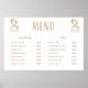 Café Cafeteria Price Menü Custom Printing Poster (Vorne)