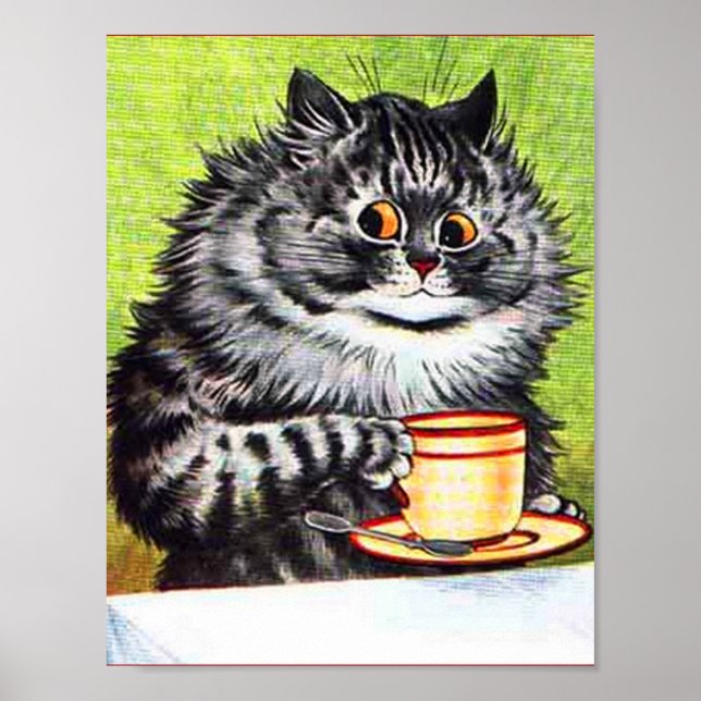 CAFÉ CAT LOUIS WAIIS POSTER (Devant)