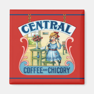 Café central et aimant chicorée