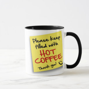 CAFÉ CHAUD de courrier - tasse