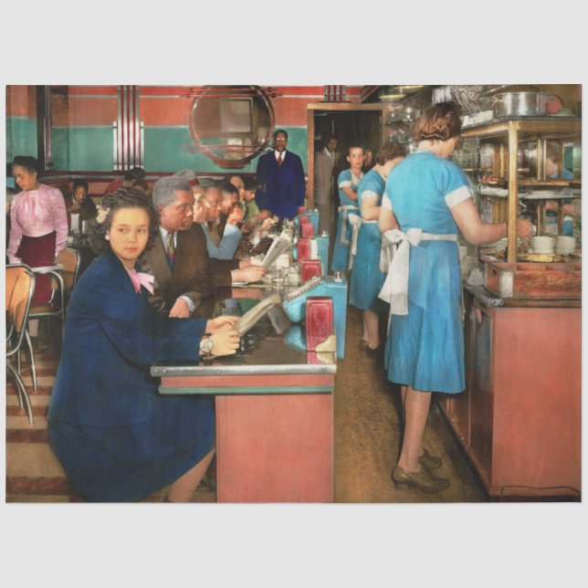 Cafe - Chicago IL - Perfect Eat Shop 1942 Seidenpapier (Vorderseite)