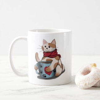 café com gato kaffeetasse