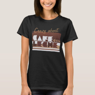 CAFE CON LECHE Café CRAZY BLACK Femme T-shirt