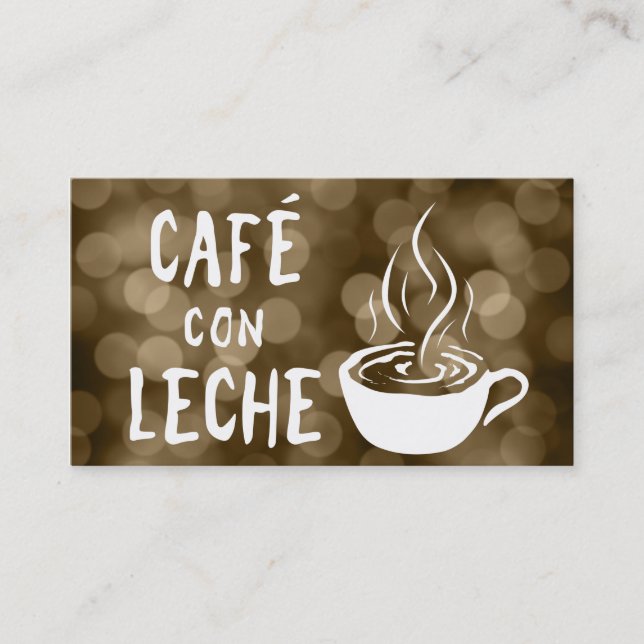 Café con leche Treueprogramm Treuekarte (Vorderseite)