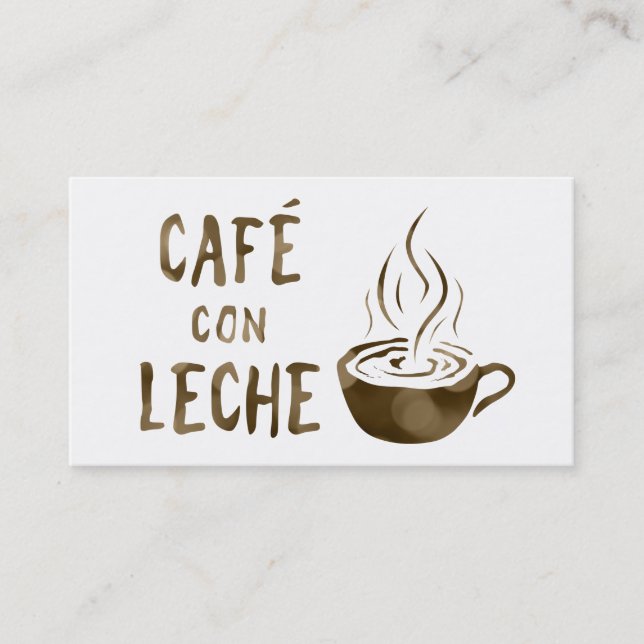 Café con leche Treueprogramm Treuekarte (Vorderseite)