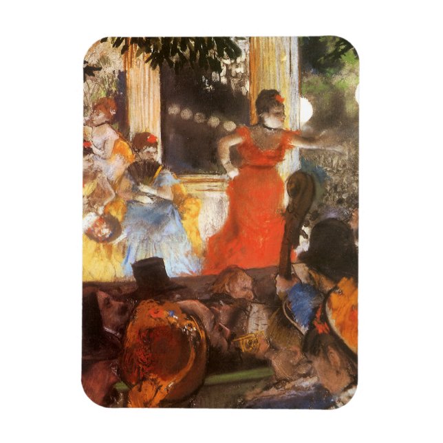 Cafe Concert bei Les Ambassadeurs von Edgar Degas Magnet (Vertikal)