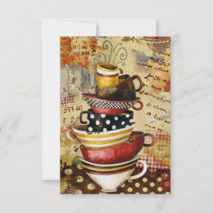 Café Cups Divine Carte de voeux