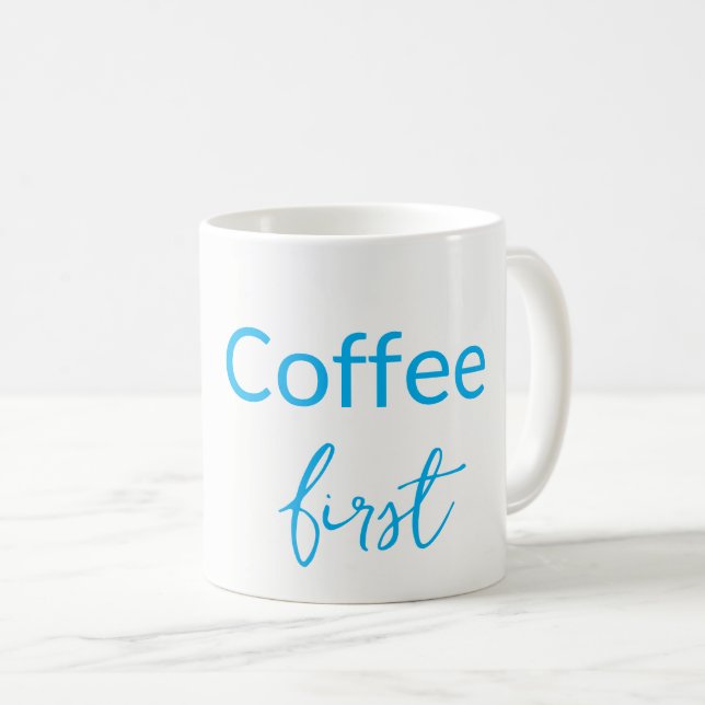 Café D'Abord. Moments début Café Floral Mug (Devant droit)