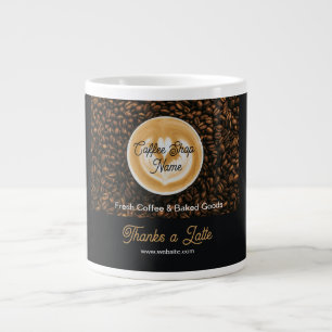 Cafe Danke Riesen Kaffeetasse Kaffeeshop Geschen Jumbo-Tasse