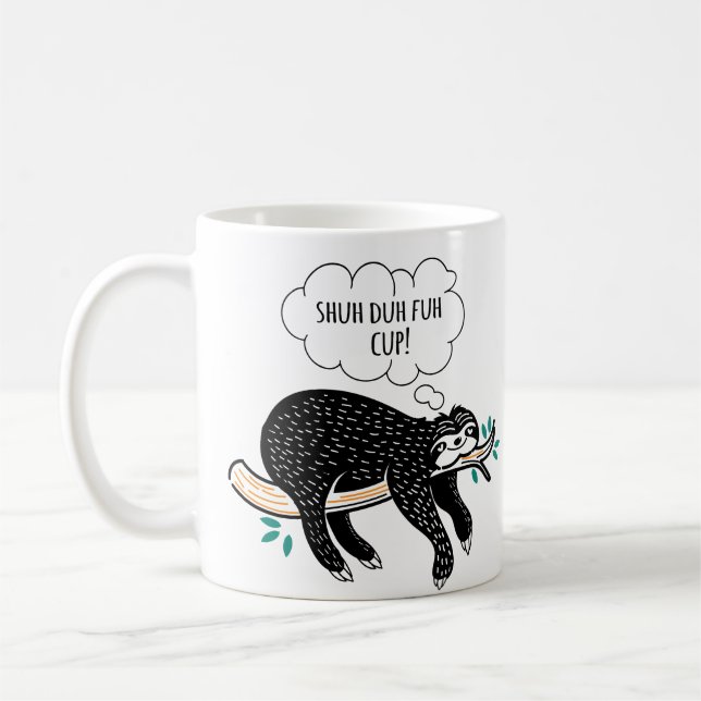 Café de citation de paresse de tasse de Shuh Duh (Gauche)